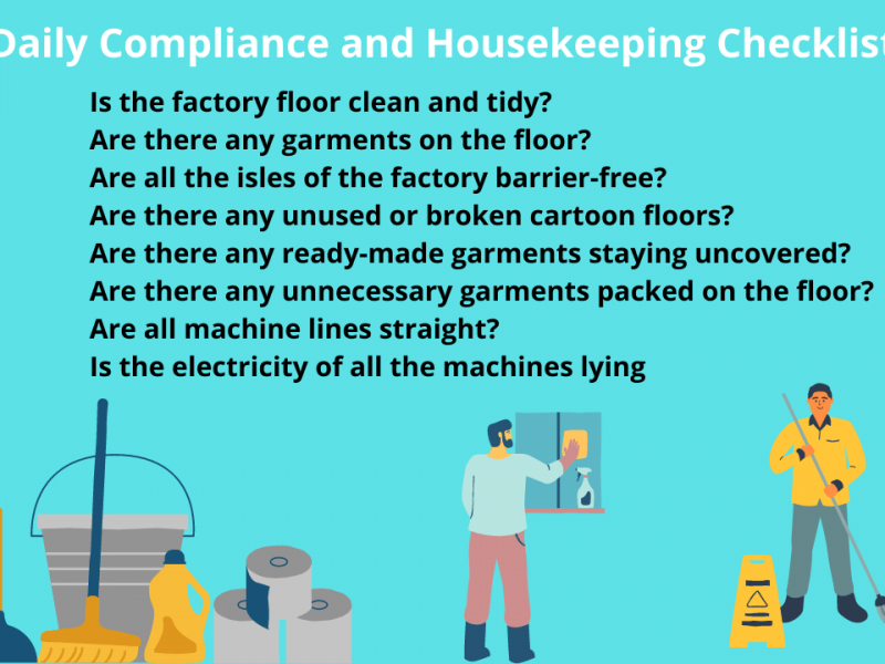 Daily Compliance and Housekeeping checklist of Garments Industry