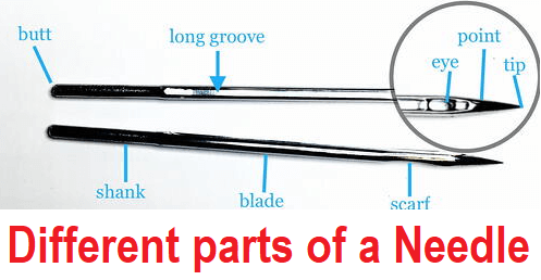 Different Parts of a Needle
