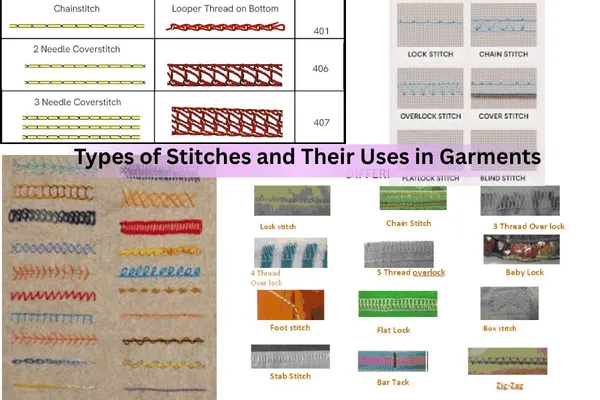Different types of stitching for clothing and the garment industry