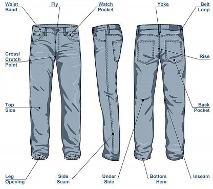 Types of Pants  A to Z of PANTS  TREASURIE
