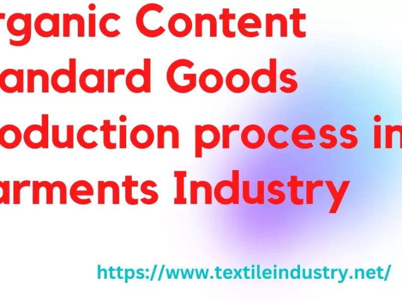 SOP for OCS (Organic Content Standard) Production in Garments