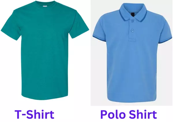 Difference Between T-Shirt and Polo Shirt