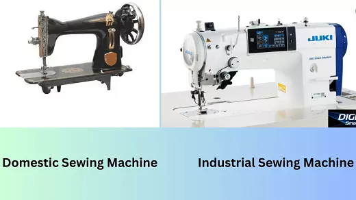 Difference between industrial machine and hand sewing machine