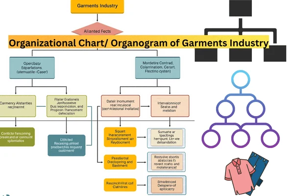 garment factory organizational chart / fabric company organizational units/ garment factory organizational structure