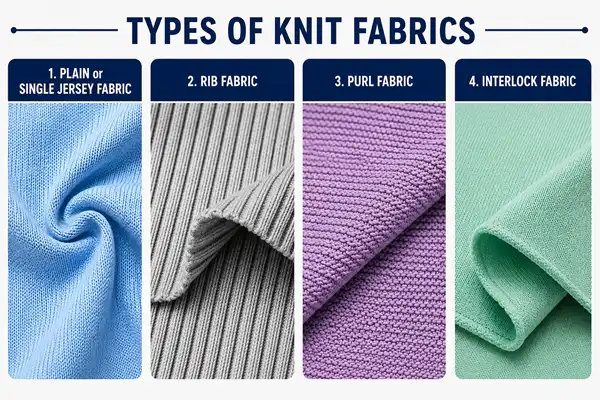 20 Different Types of Knit Fabrics with Pictures and Names