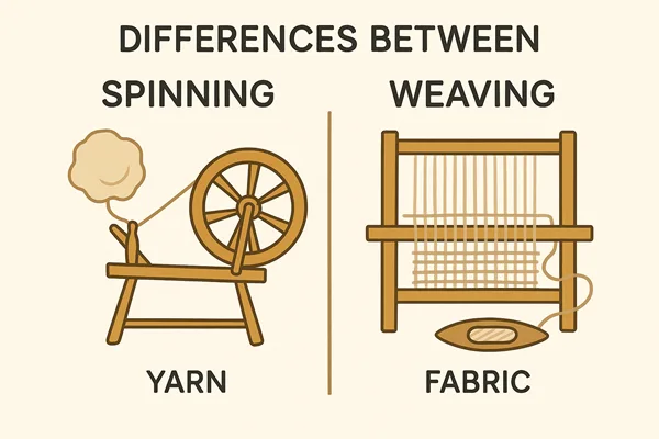 What Are The Differences Between Spinning and Weaving