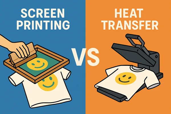 Heat Transfer Printing vs Screen Printing: 10 Key Differences