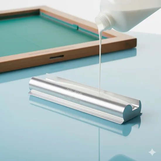 Dual Edge Aluminum Emulsion Scoop Coater for Silk Screen Printing