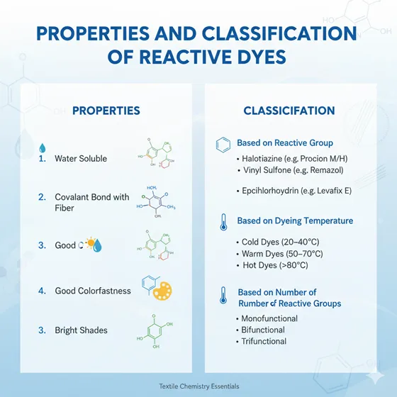 Properties and Classification of Reactive Dyes