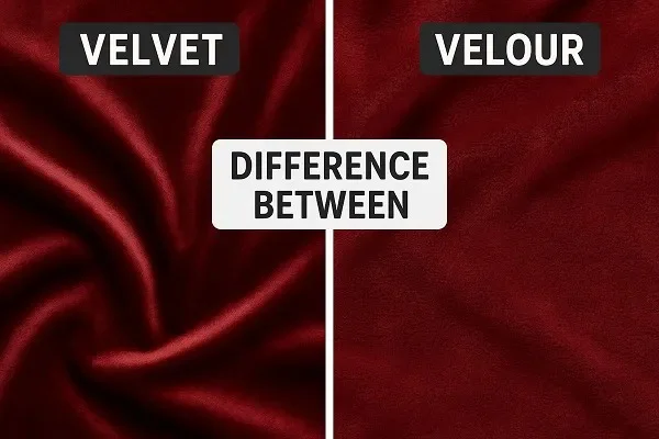 what is the difference between velour and velvet