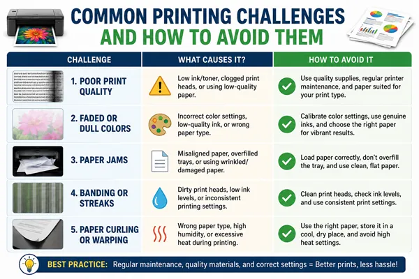 Common Printing Challenges and How to Avoid Them